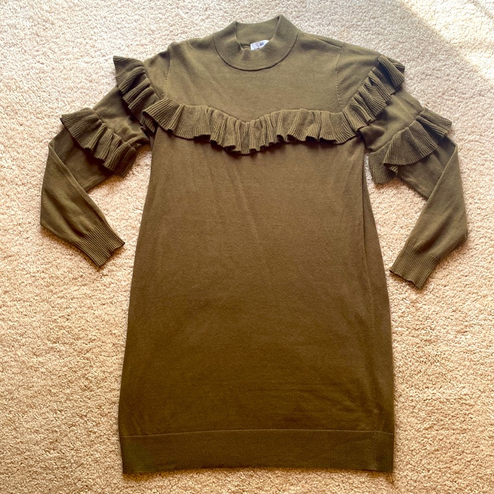 NEVER WORN BP, Size Small, Olive Green Sweater Dress